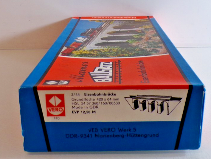 Vero H0 Bausatz 1600/005300 Eisenbahnbrücke in OVP PK2745 – Bild 3