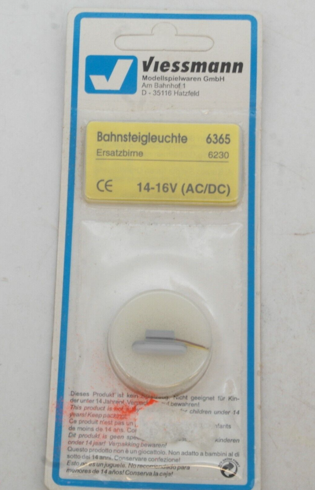 Viessmann 6365 Bahnsteigleuchte hängend, neuwertig in OVP RG3889