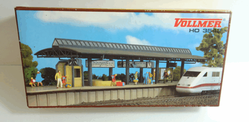 Vollmer H0 3542 Bausatz ICE-Bahnsteig Vaihingen neuwertig in OVP AR8063
