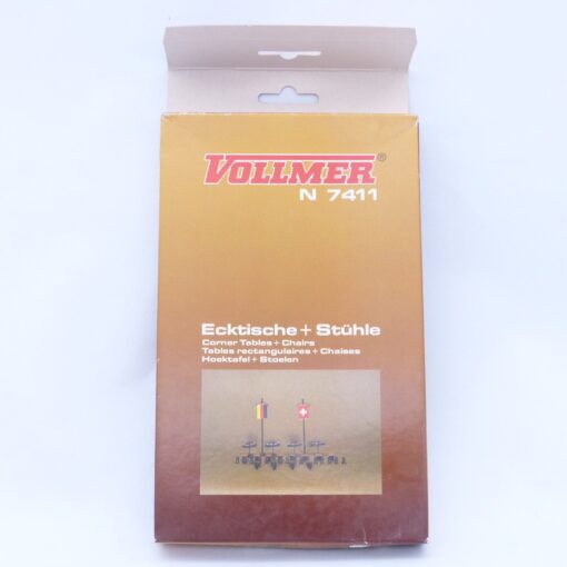 Vollmer Spur N Bausatz 7411 Ecktische + Stühle in OVP EX6785