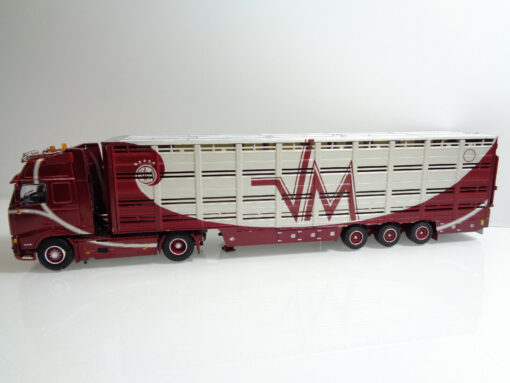 WSI 1:50 9833 LKW mit Viehauflieger Volvo Van Mondfrans in OVP JD2647
