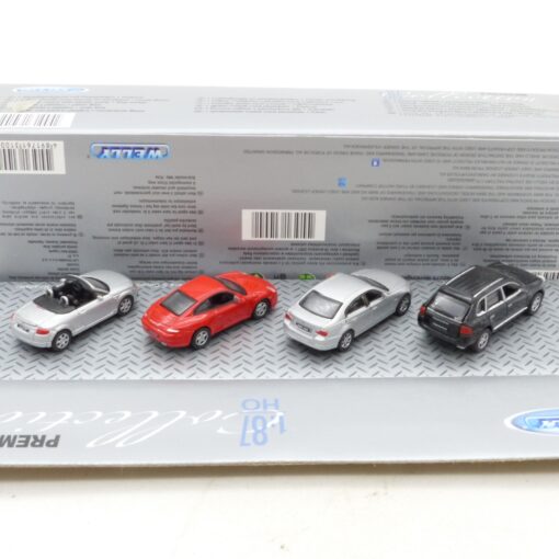 Welly 1:87 310042 Set mit 4 PKW-Modellen in OVP EX6681 – Bild 3