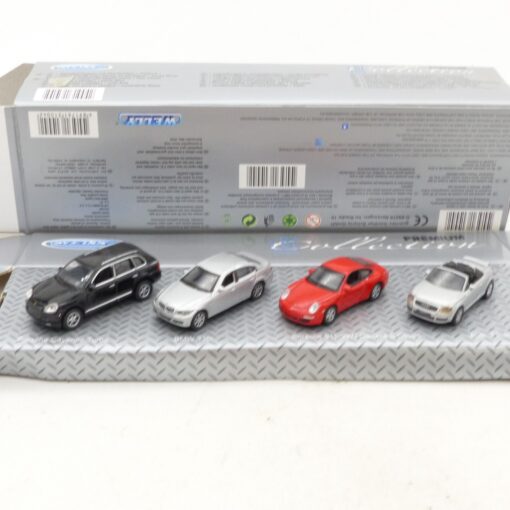 Welly 1:87 310042 Set mit 4 PKW-Modellen in OVP EX6681