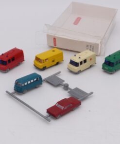 Wiking 1:160 N 9100120 PKW + Kleinbus mit 4 Kastenwagen als Zugabe in OVP EX6764