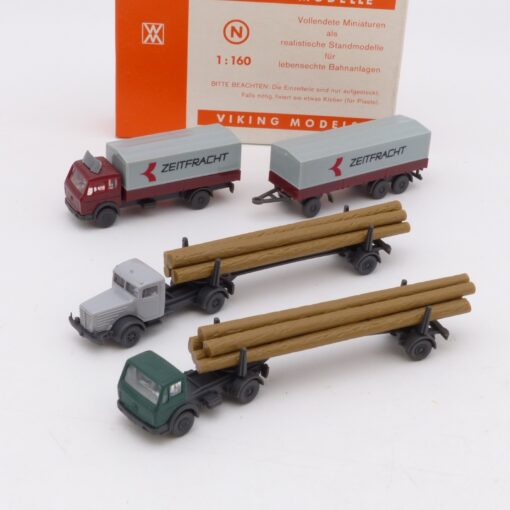 Wiking 1:160 Spur N LKW Modell-Set Konvolut mit 3 LKW Modellen in EVP EX6769