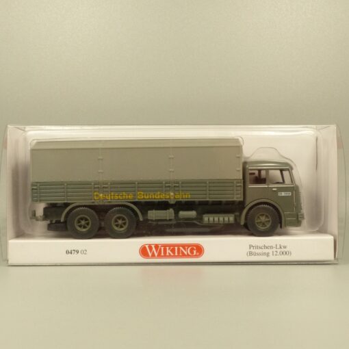Wiking 1:87 047902 Büssing 12.000 Pritschen-LKW Bundesbahn in OVP EX7132 – Bild 4