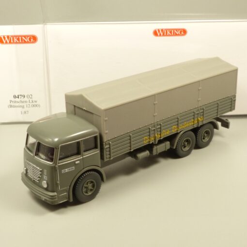 Wiking 1:87 047902 Büssing 12.000 Pritschen-LKW Bundesbahn in OVP EX7132