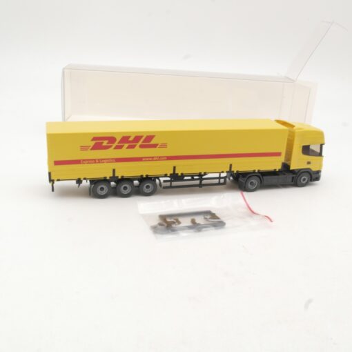 Wiking 1:87 051803 Scania R420 Topline Pritschensattelzug DHL in OVP RR2890 – Bild 4