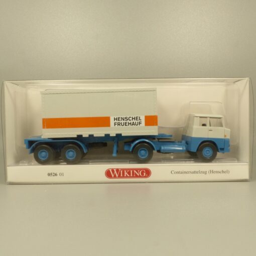 Wiking 1:87 052601 Henschel Containersattelzug Henschel Frühauf in OVP EX7137 – Bild 4