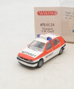 Wiking 1:87 071 01 24 Volkswagen VW Golf Notarzt in OVP RG4196