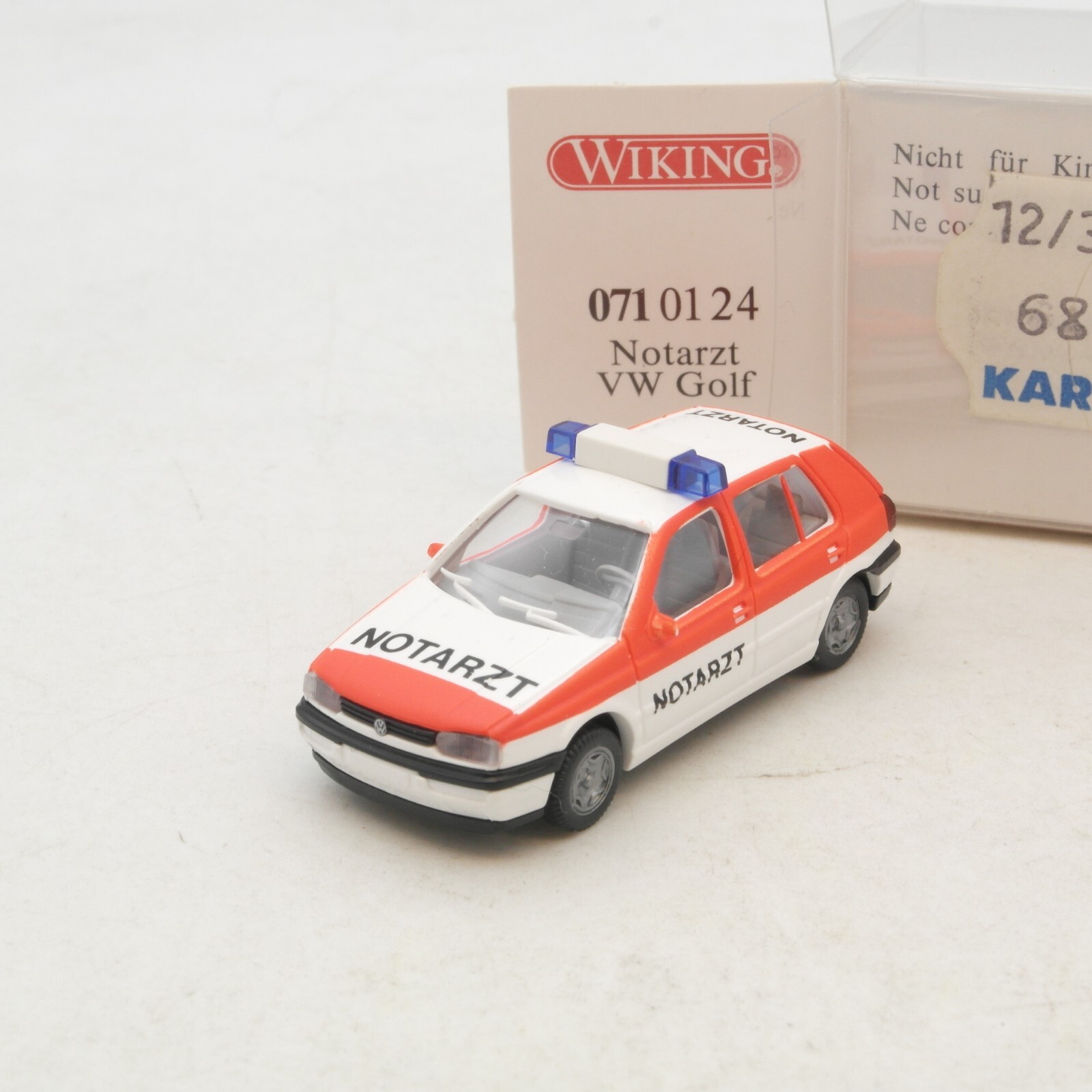 Wiking 1:87 071 01 24 Volkswagen VW Golf Notarzt in OVP RG4196