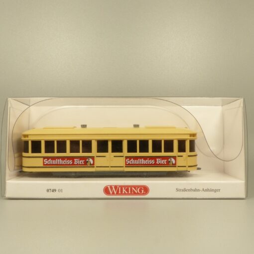 Wiking 1:87 074901 Straßenbahn Anhänger Schultheiss Bier in OVP EX7127 – Bild 4