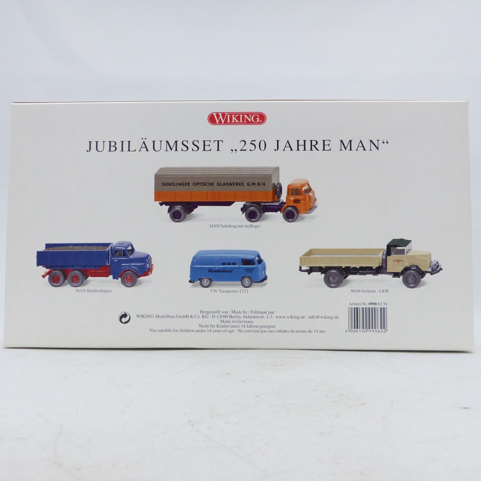 Wiking 1:87 09906258 Jubiläumsset 250 Jahre MAN in OVP EX8490 – Bild 3