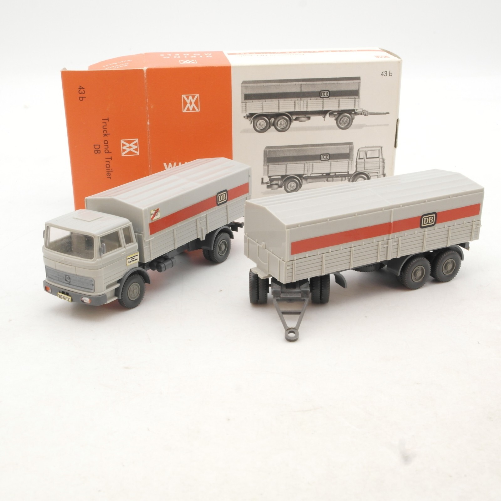 Wiking 1:87 43b MB 1620 Lastzug DB Fernlastzug in OVP QR1137