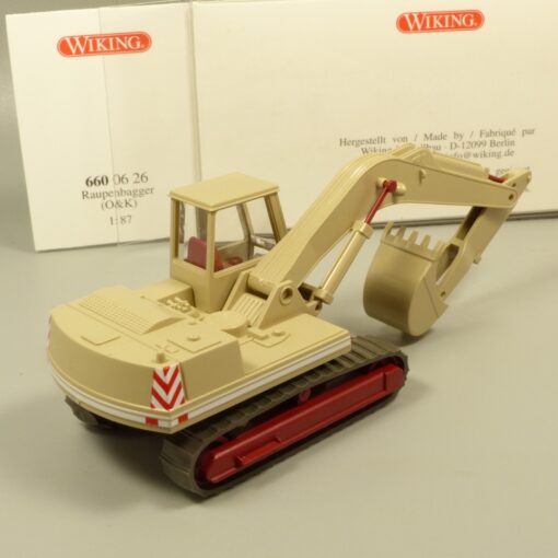 Wiking 1:87 6600626 Raupenbagger O&K beige in OVP EX7164 – Bild 3