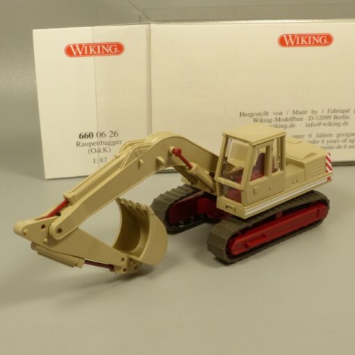 Wiking 1:87 6600626 Raupenbagger O&K beige in OVP EX7164