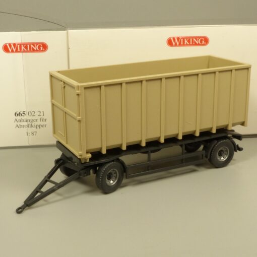 Wiking 1:87 6650221 Anhänger für Abrollipper in OVP EX7172