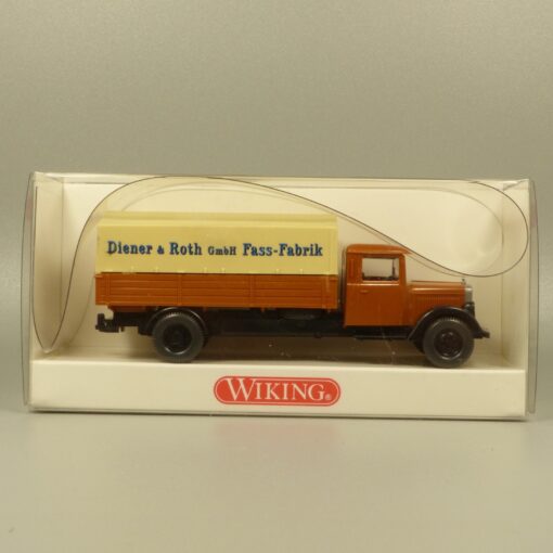 Wiking 1:87 8420324 MB L 2500 Pritschen-LKW Diener & Roth in OVP EX7182 – Bild 4