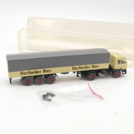 Wiking 1:87 849 40 39 Büssing BS 16 L Sattelzug Herforder Bier in OVP RR2898 – Bild 3