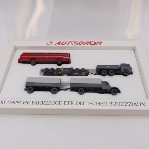 Wiking 1:87 Autodrom Set 9900658 Klassische Fahrzeuge der DB in OVP EX6446 – Bild 4