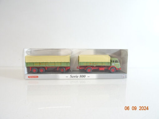Wiking 1:87 H0 PMS 253053 Henschel Pritschenhängerzug Wandt in OVP TF1047