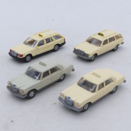 Wiking 1:87 Konvolut diverse ältere MB Taxi Modelle siehe Bilder in Tüte EX7060