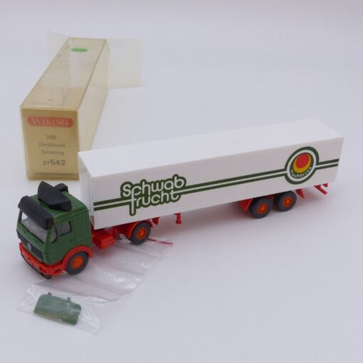 Wiking 1:87 Nr.: 27542 Mercedes 1644 S Sattelzug Schwab Frucht, in OVP EX2841