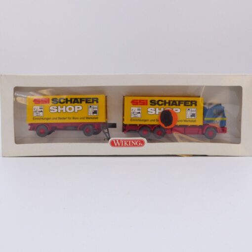 Wiking 1:87 Nr.: 47150 MAN F 90 Hängerzug Schäfer Shop, in OVP EX2811 – Bild 4