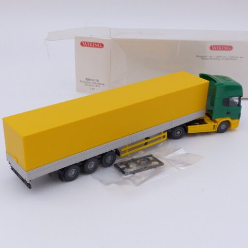 Wiking 1:87 Nr.: 5100436 Scania 144 Pritschen-Sattelzug neutral, in OVP EX2730 – Bild 3