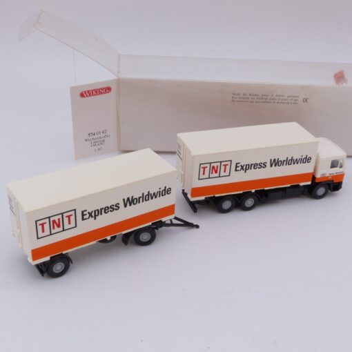 Wiking 1:87 Nr.: 5740142 MAN F 90 Hängerzug TNT, in OVP EX2817 – Bild 3