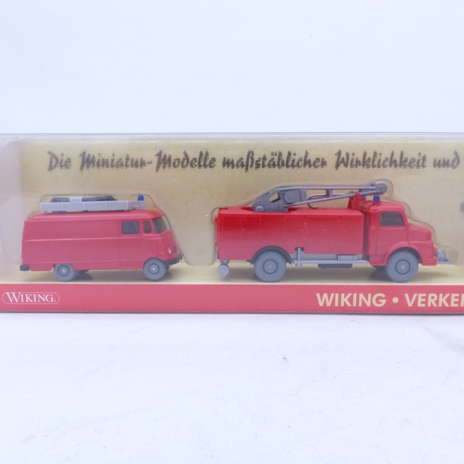 Wiking 1:87 PMS 185335 Themenset Feuerwehr 11 mit 4 Modellen in OVP EX8479 – Bild 4