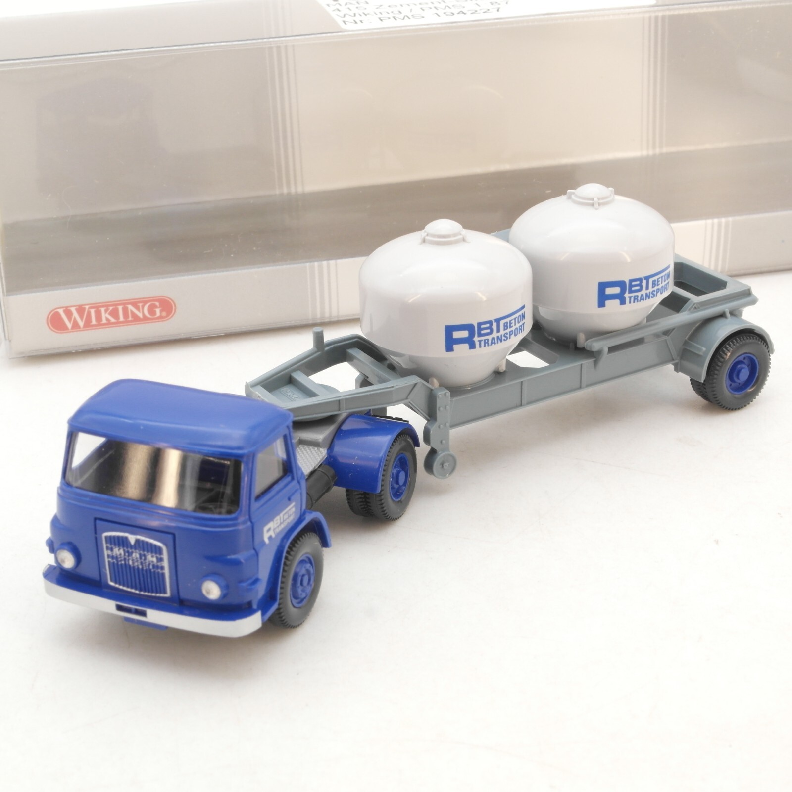 Wiking 1:87 PMS 194227 MAN 415 Zement-Silolastzug RBT Beton in OVP RG8139