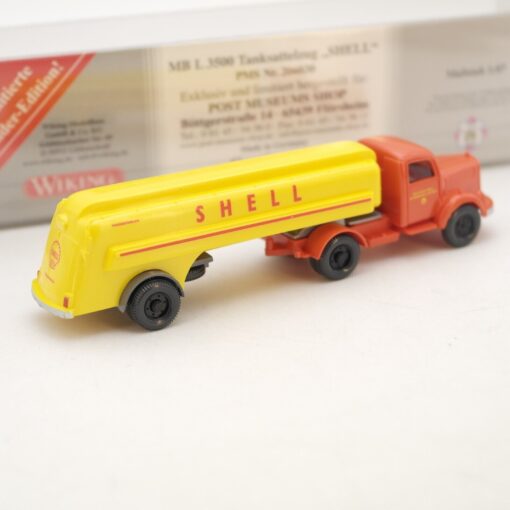 Wiking 1:87 PMS 206030 MB L3500 Tanksattelzug Shell neuwertig in OVP RG8273 – Bild 3
