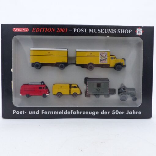 Wiking 1:87 PMS 80-07 Post- und Fernmeldefahrzeuge der 50er Jahre in OVP EX6675