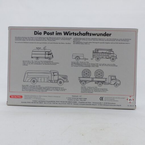 Wiking 1:87 PMS 80-10 Die Post im Wirtschaftswunder Edition 2005 in OVP EX6664 – Bild 3