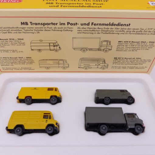 Wiking 1:87 PMS 81-23 MB Transporter im Post und Fernmeldedienst in OVP EX6467 – Bild 4