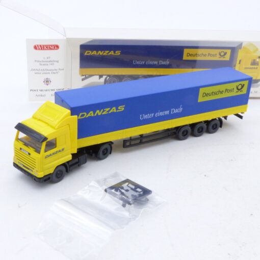 Wiking 1:87 PMS 82-07 Scania 143M Sattelzug Danzas Deutsche Post in OVP EX6679