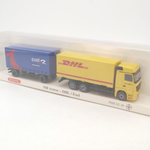 Wiking 1:87 PMS 82-20 MB Actros Lastzug DHL / Exel neuwertig in OVP RG8556