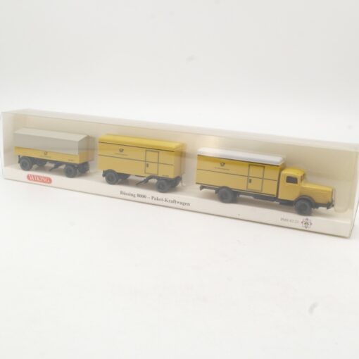 Wiking 1:87 PMS 82-21 Büssing 8000 Hängerzug Deutsche Bundespost in OVP RR3364 – Bild 3