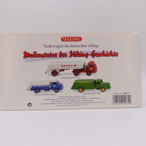 Wiking 1:87 Set 099082 Tankwagen im deutschen Alltag in OVP EX6456 – Bild 3