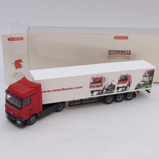 Wiking 1:87 SoMo.-Nr.: 53812 MB Actros Sattelzug Rosenbauer, in OVP EB8328