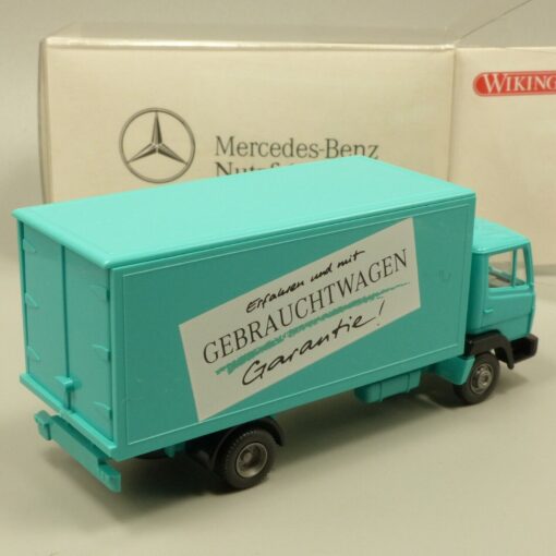 Wiking 1:87 Werbemodell MB 814 Koffer-LKW Gebrauchtwagen Garantie in OVP EX3773 – Bild 3