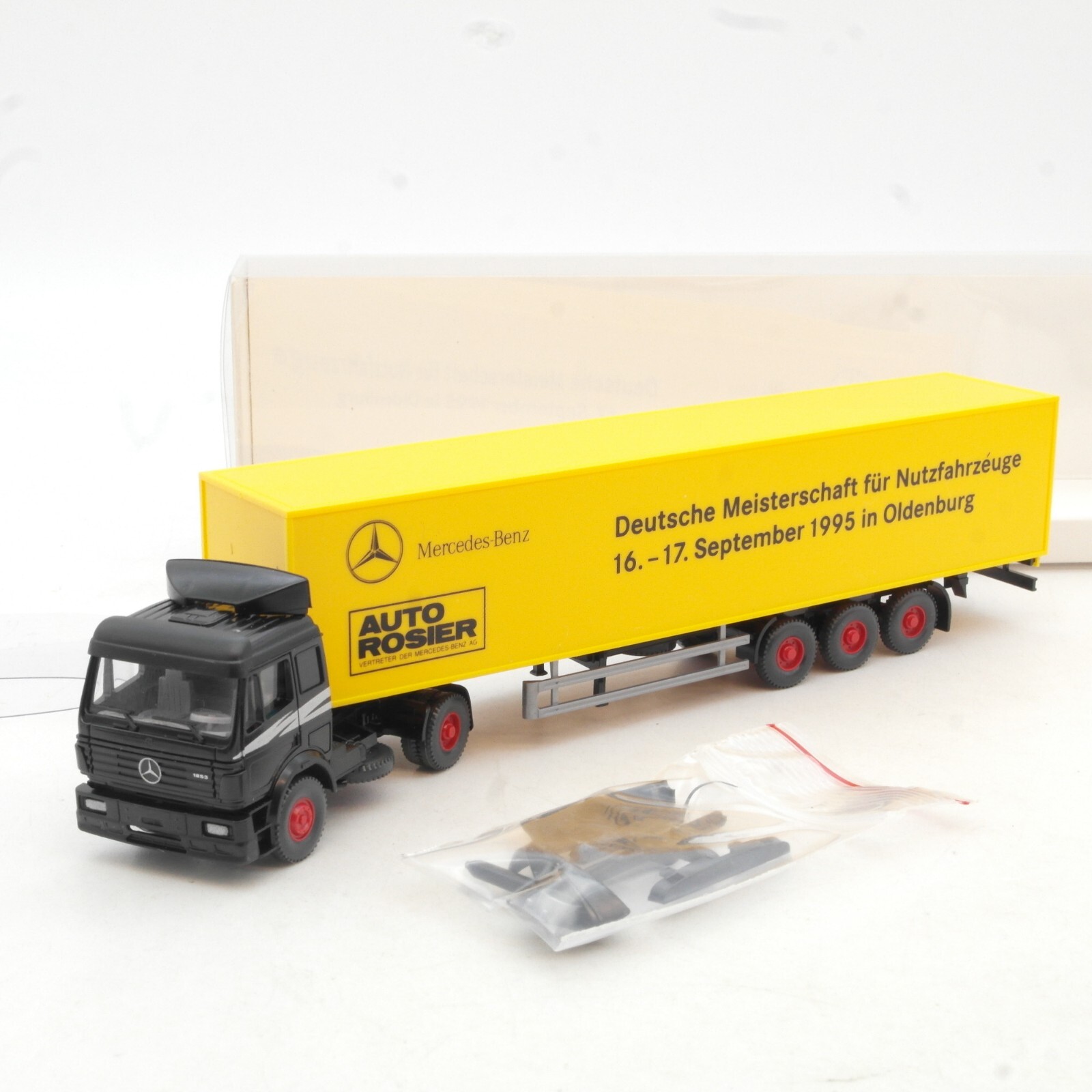 Wiking 1:87 Werbemodell MB Sattelzug Deutsche Meisterschaft 1995 in OVP RG3239