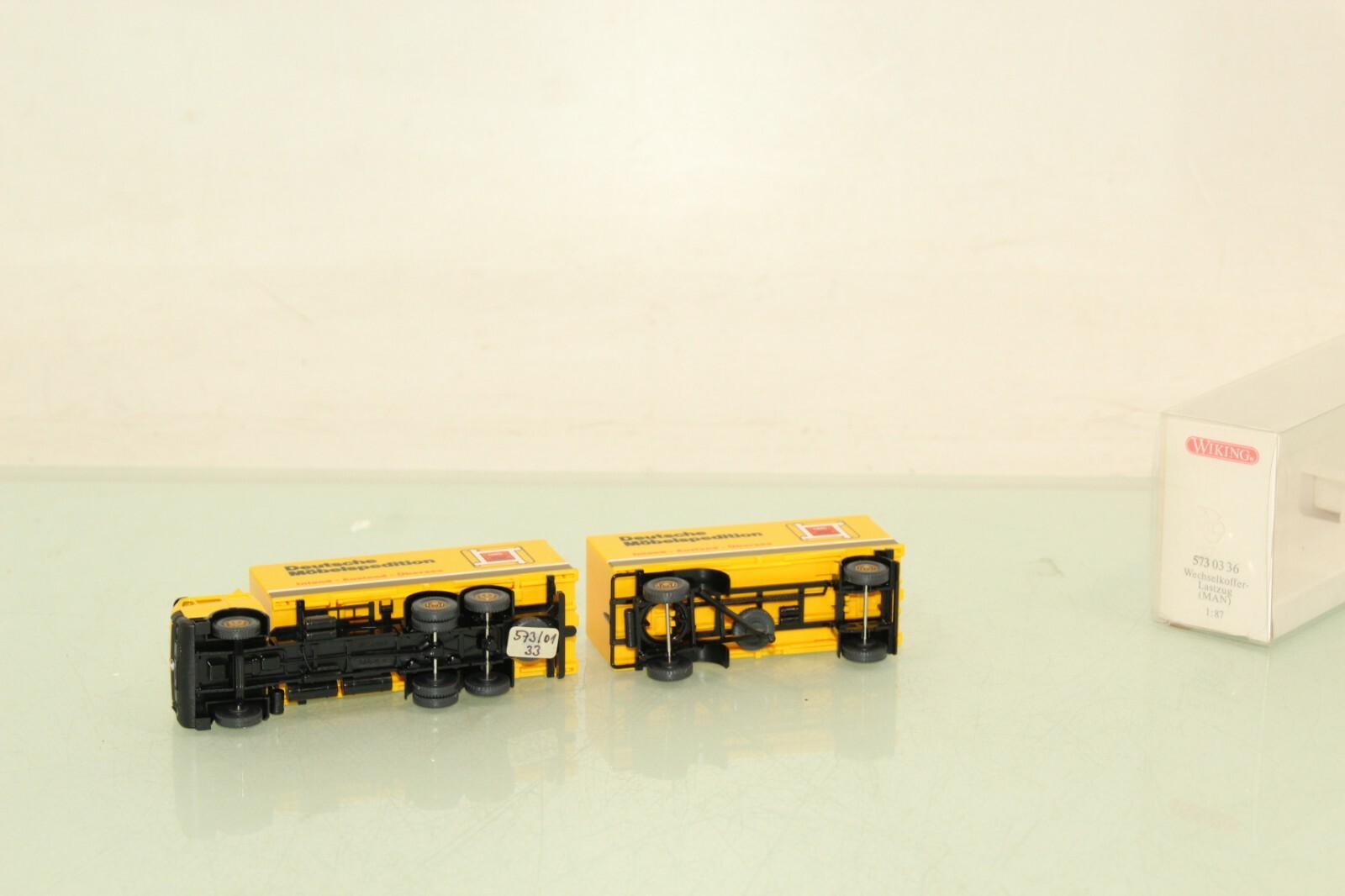 Wiking H0 573 Wechselkoffer-Lastzug (MAN) 1:87 DMS in EVP LW1965 – Bild 4