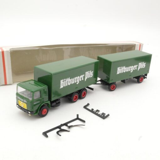 Albedo 1:87 MAN F8 Hängerzug Bitburger Pils in OVP RR595