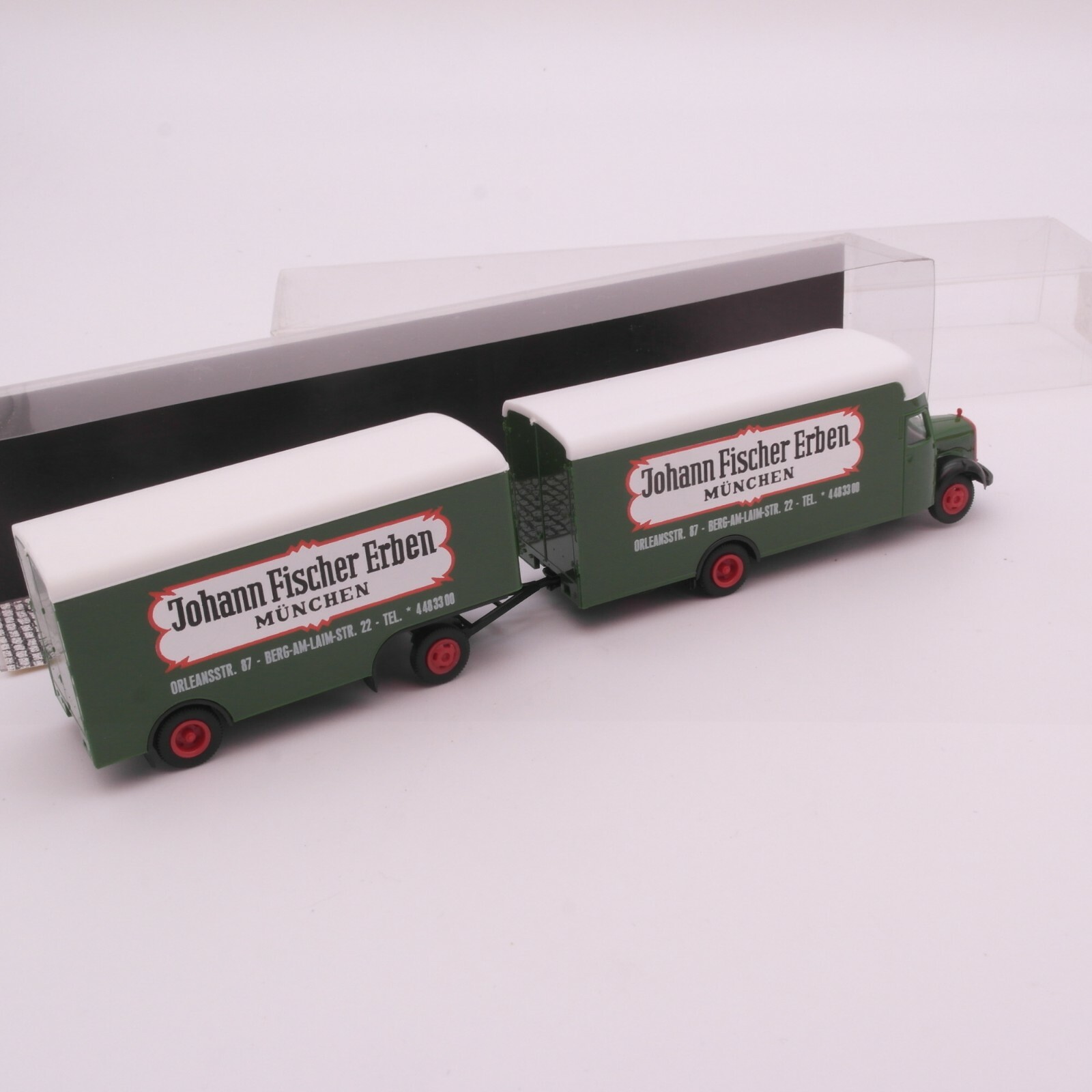 Albedo 1:87 MB Kofferhängerzug Johann Fischer Erben in OVP RT1698 – Bild 3