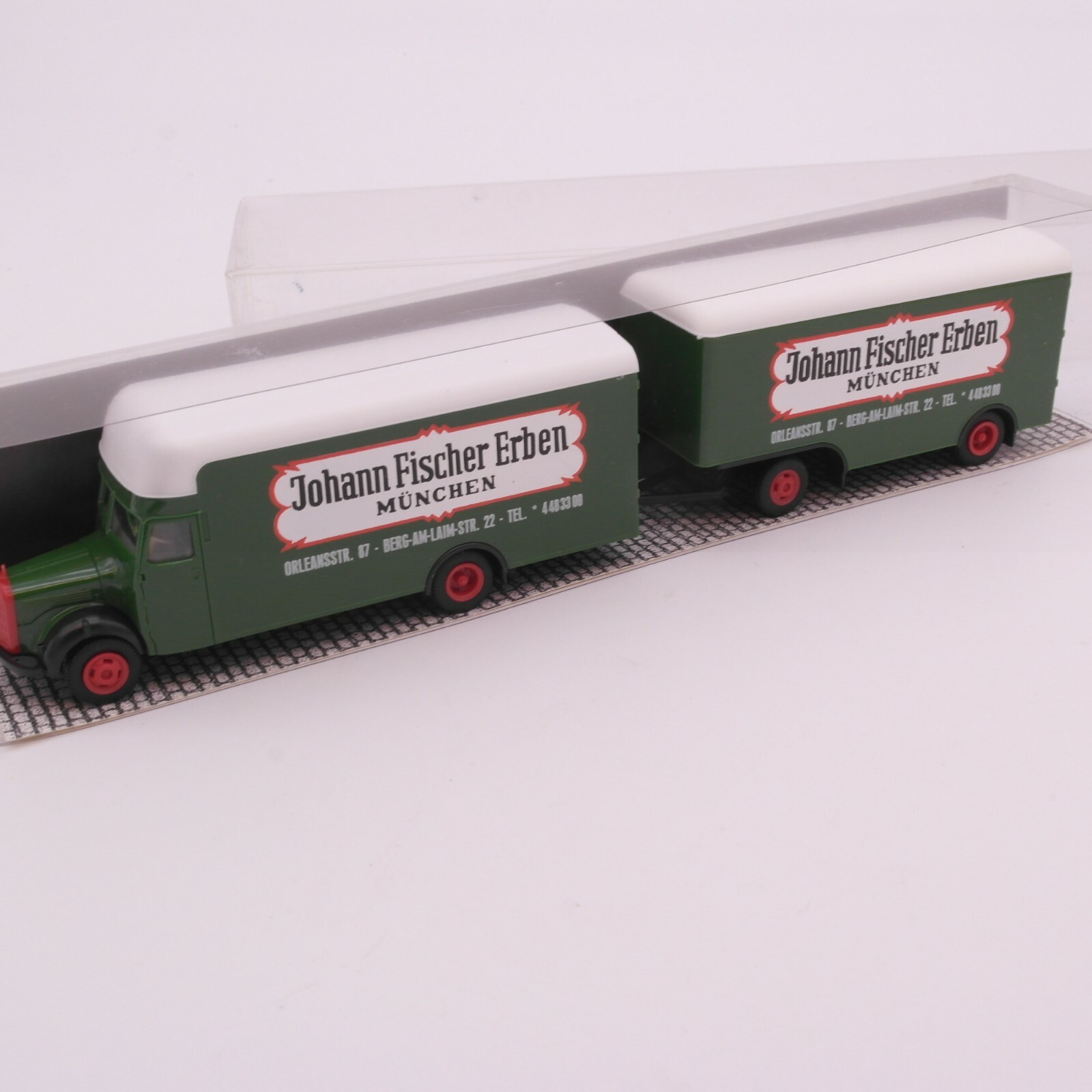 Albedo 1:87 MB Kofferhängerzug Johann Fischer Erben in OVP RT1698