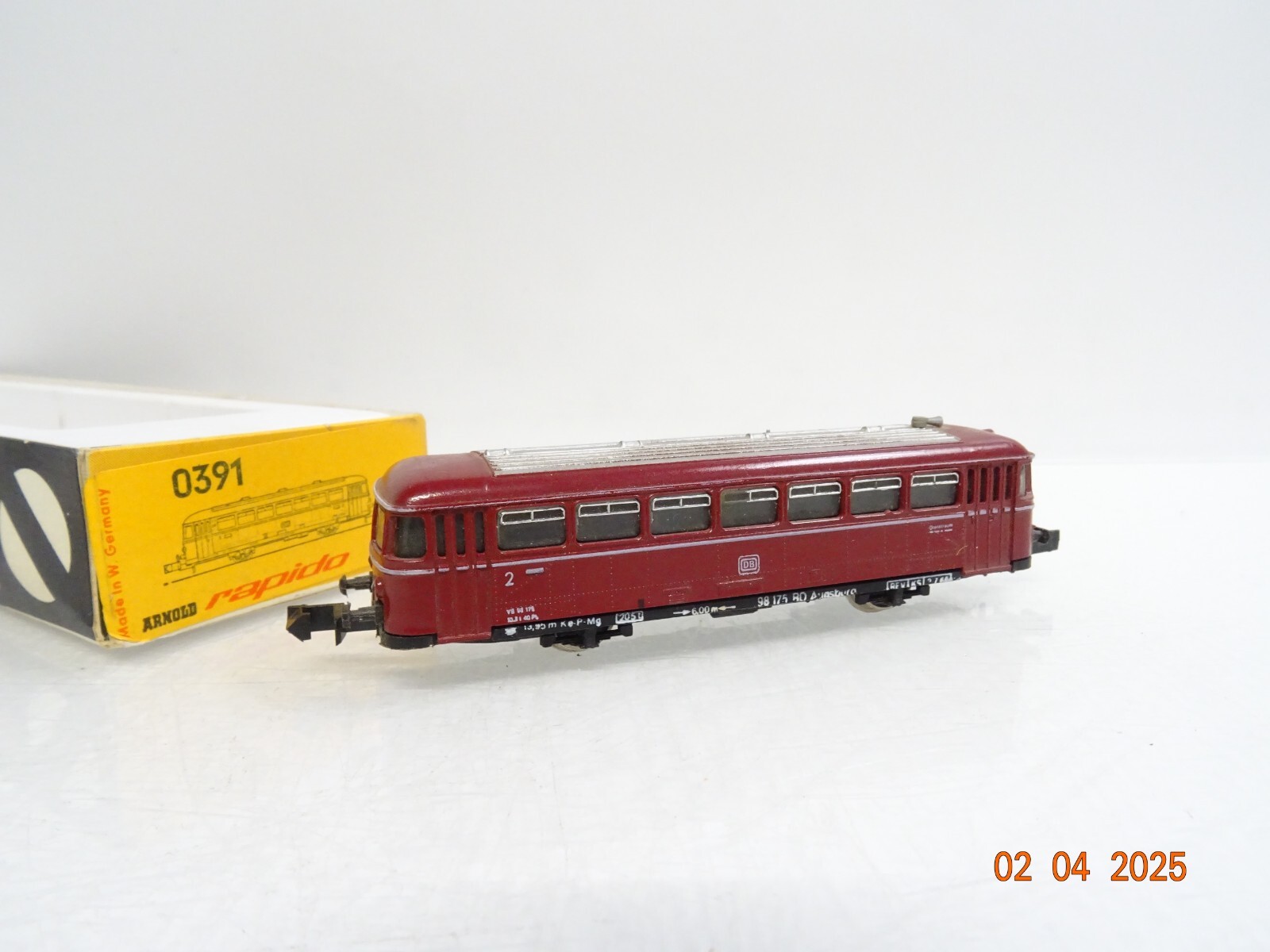 Arnold N 0391 Schienenbus Beiwagen der DB in OVP LE9895