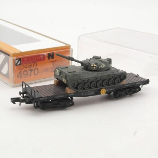 Arnold N 4970 Güterwagen mit Panzer beladen in OVP RR3