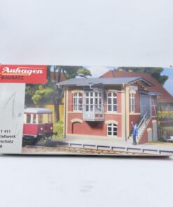 Auhagen H0 Bausatz 11411 Stellwerk Oschatz angebastelt in OVP EX7652
